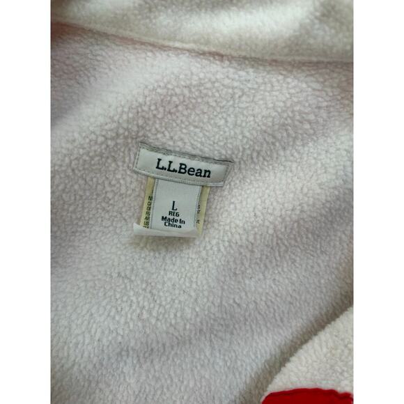 L.L. Bean Plaid Fleece Lined Flannel Shacket Red Blue Cabincore Chore Gorpcore L - Picture 6 of 8